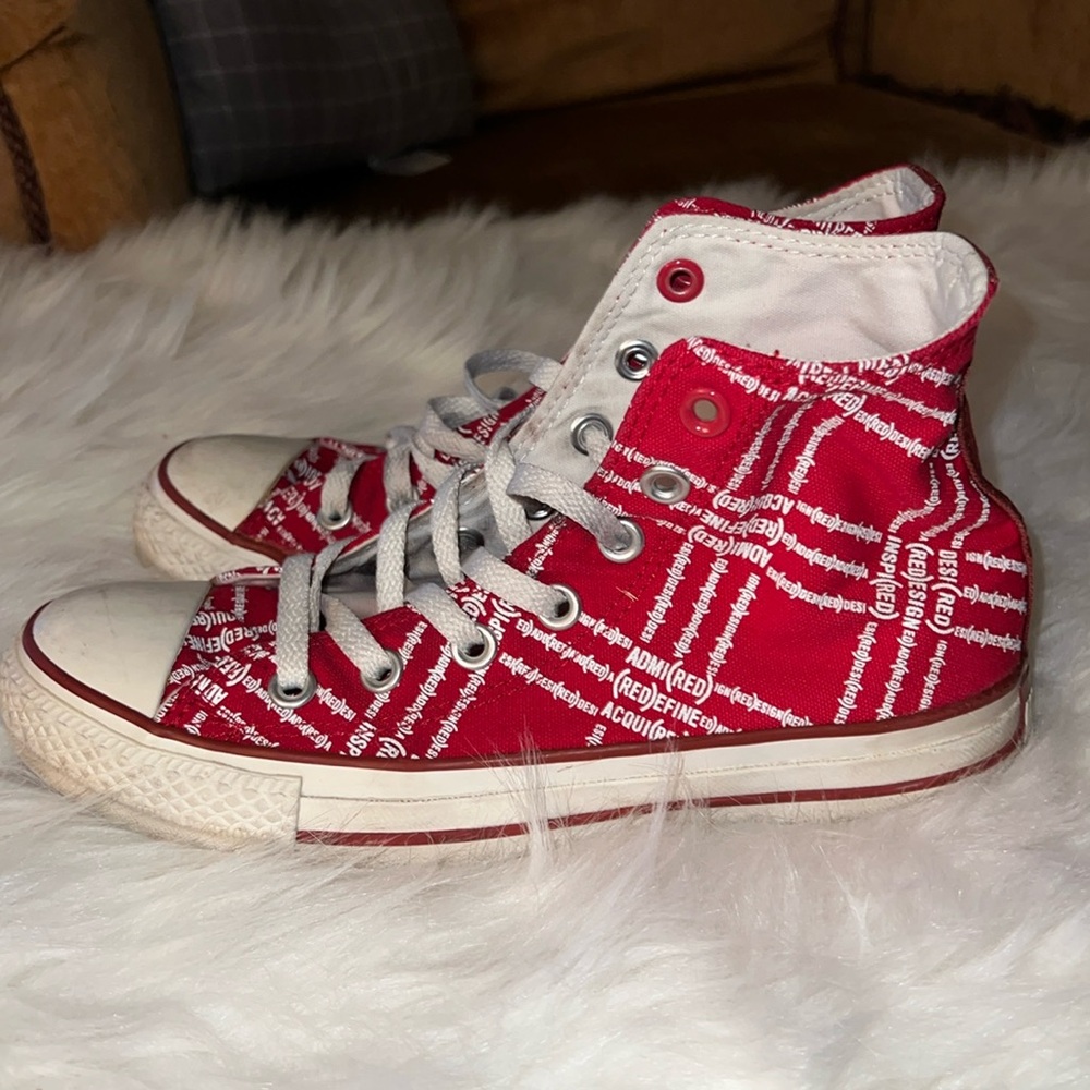 Chuck Taylor Converse High Top Aids Awareness JoinRed (Product) Red All Star Big